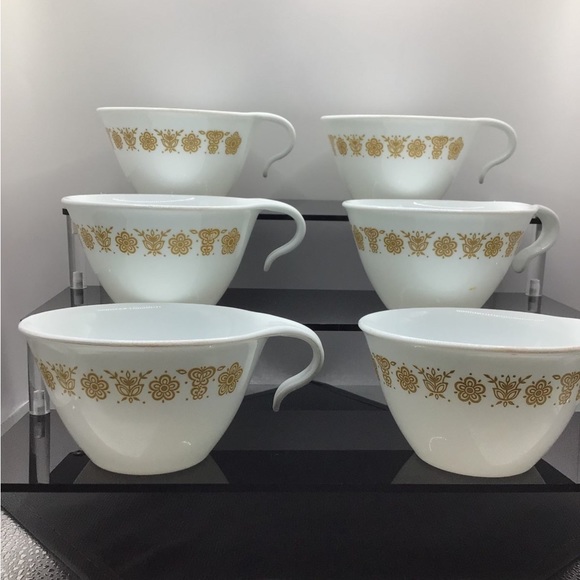 Corelle 6 Cup VTG 1972 Golden Butterfly - Picture 2 of 11